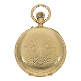 Swiss astronomical watch with digital jumping hour Circa 1880