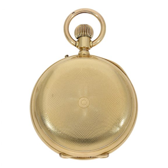 Swiss astronomical watch with digital jumping hour Circa 1880 Swiss astronomical watch with digital jumping hour Circa 1880