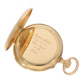 French 18K gold minute repeating lever watch Circa 1890 French 18K gold minute repeating lever watch Circa 1890