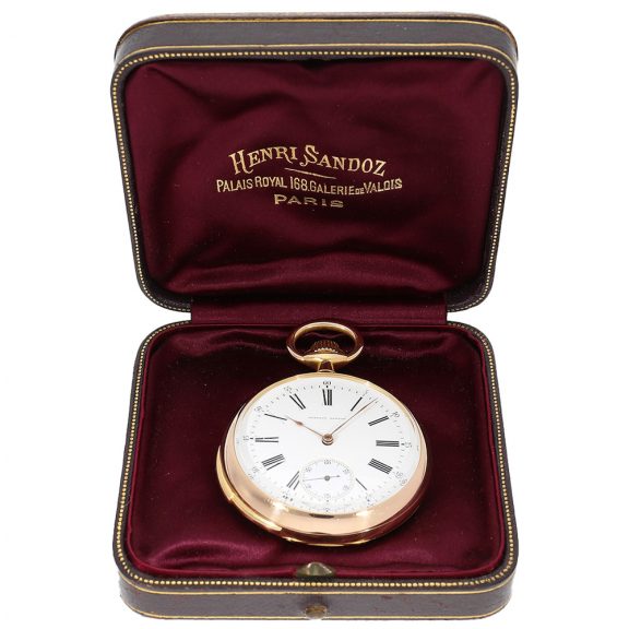 French 18K gold minute repeating lever watch Circa 1890 French 18K gold minute repeating lever watch Circa 1890