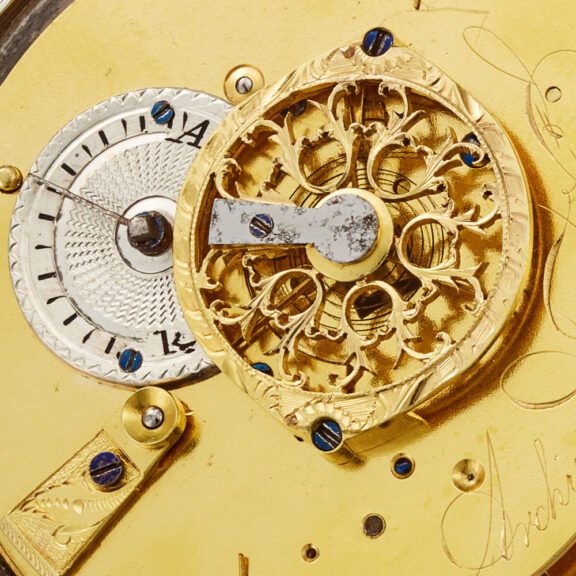 A French skeletonised verge pocket watch Circa 1810 A French skeletonised verge pocket watch Circa 1810