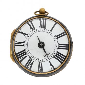 Swiss gilt single-handed verge oignon watch Circa 1690