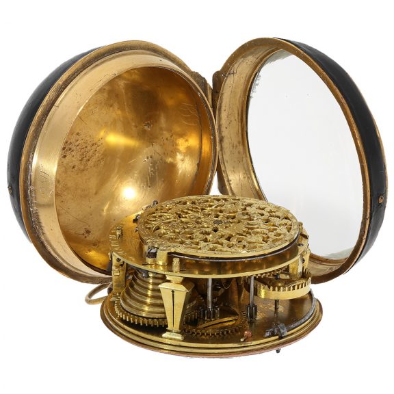 Swiss gilt single-handed verge oignon watch Circa 1690 Swiss gilt single-handed verge oignon watch Circa 1690