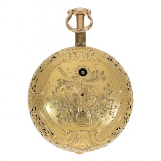 English quarter repeating pair cased pocket watch Circa 1760