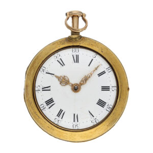 English quarter repeating pair cased pocket watch Circa 1760