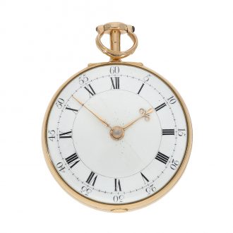 English gold pair cased cylinder pocket watch Circa 1781