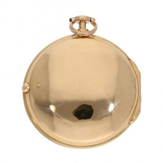 English gold pair cased cylinder pocket watch Circa 1781