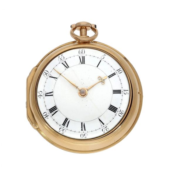 English gold pair cased cylinder pocket watch Circa 1781