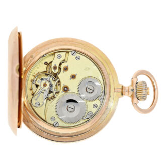 Swiss gold lever watch with "the church of Genthin" Circa 1900
