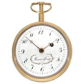 Rare French gold minute repeating pocket watch Circa 1800