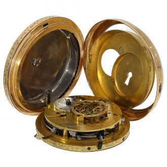 Rare French gold minute repeating pocket watch Circa 1800
