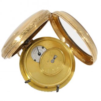 Rare French gold minute repeating pocket watch Circa 1800
