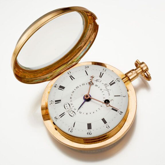 Rare large and heavy gold Swiss verge with date Circa 1810 Rare large and heavy gold Swiss verge with date Circa 1810