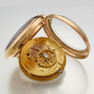 Rare large and heavy gold Swiss verge with date Circa 1810