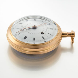 Rare large and heavy gold Swiss verge with date Circa 1810