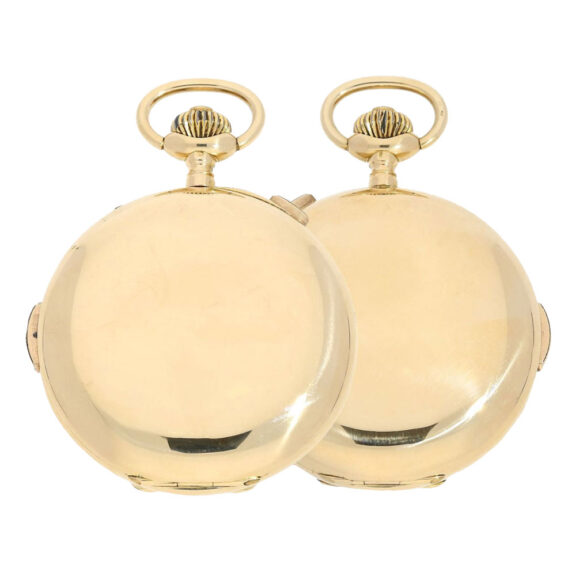 Swiss gold minute repeating lever pocket watch Circa 1910 Swiss gold minute repeating lever pocket watch Circa 1910