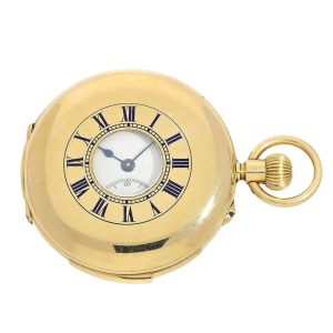Exquisite Swiss gold minute repeating pocket watch Circa 1905
