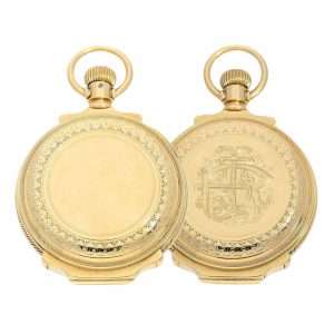 American gold watch with 