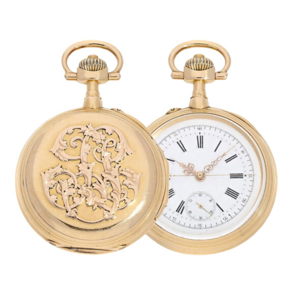 French historically important chronograph watch Circa 1885 French historically important chronograph watch Circa 1885