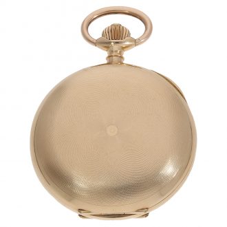Swiss large and heavy gold hunting cased chronometer Circa 1890