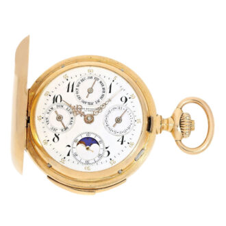 Swiss gold astronomical quater repeating watch Circa 1890