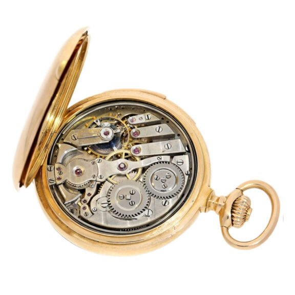 Swiss gold astronomical quater repeating watch Circa 1890 Swiss gold astronomical quater repeating watch Circa 1890