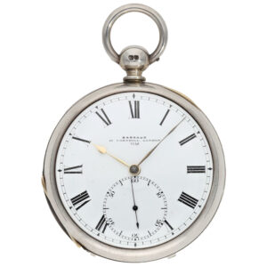 Highly interesting English silver pocket chronometer Circa 1851