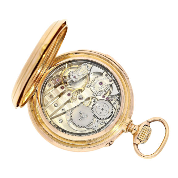 Swiss gold astronomical lever with 6 complications Circa 1888 Swiss gold astronomical lever with 6 complications Circa 1888