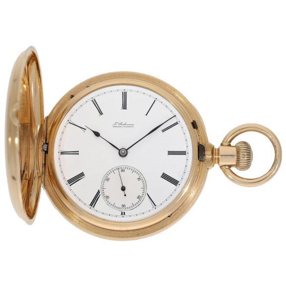 Rare Swiss gold 1st quality Superieur pocket chronometer Circa 1883
