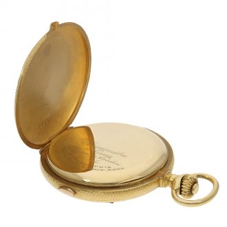 Rare Swiss gold hunting cased chronograph watch Circa 1910