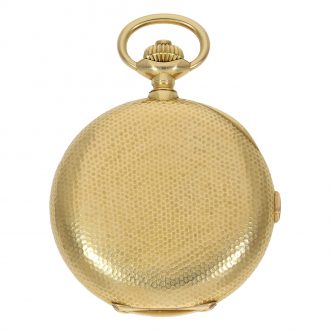 Rare Swiss gold hunting cased chronograph watch Circa 1910