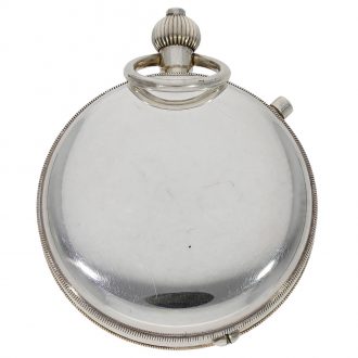 Swiss silver split-seconds chronograph with register Circa 1956