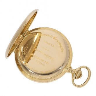Swiss gold observatory chronometer pocket watch Circa 1905