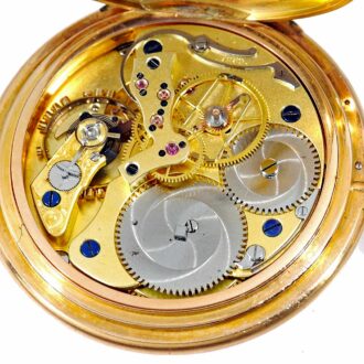 German gold “seconde morte” Glashütte watch Circa 1884