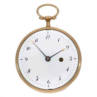 Swiss unique gold watch with musical movement Circa 1800