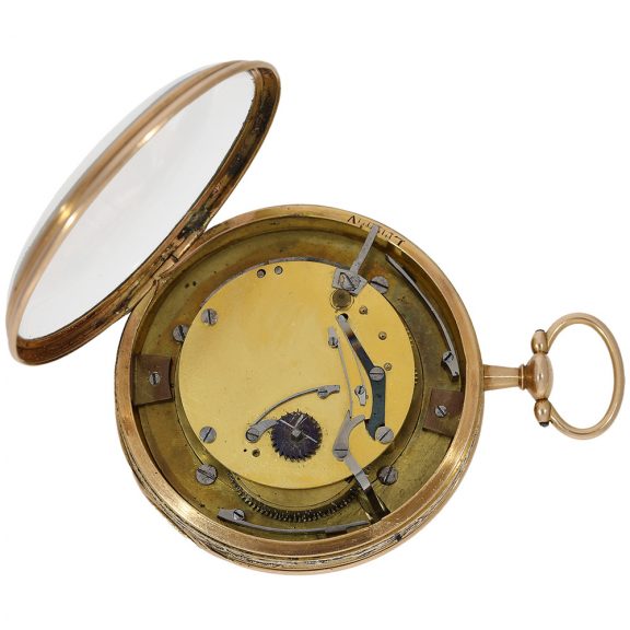 Swiss unique gold watch with musical movement Circa 1800 Swiss unique gold watch with musical movement Circa 1800