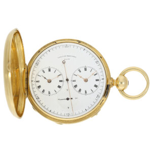 Swiss precision watch with Seconde Morte & diablotine Circa 1860