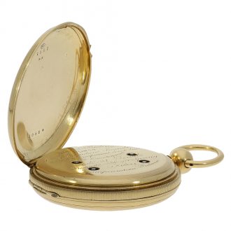Swiss precision watch with Seconde Morte & diablotine Circa 1860