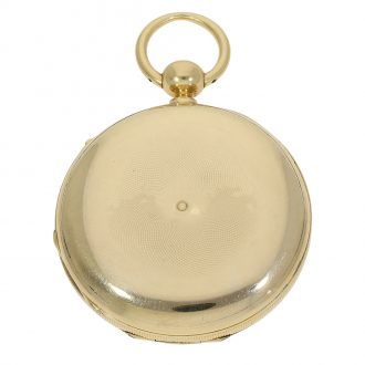 Swiss precision watch with Seconde Morte & diablotine Circa 1860