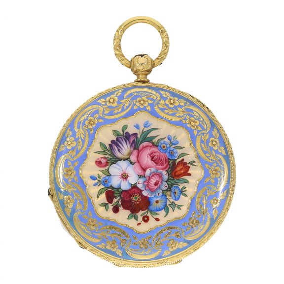 Swiss hunting cased watch for the Ottoman market Circa 1830 Swiss hunting cased watch for the Ottoman market Circa 1830