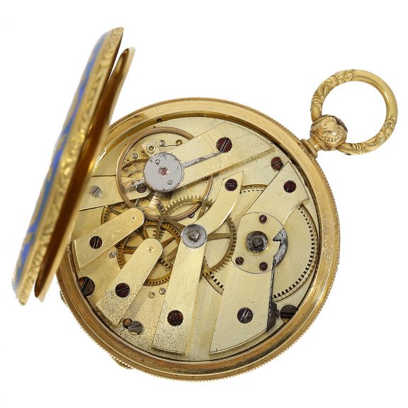 Swiss hunting cased watch for the Ottoman market Circa 1830 Swiss hunting cased watch for the Ottoman market Circa 1830