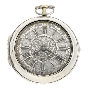 English silver paircase verge pocket watch Circa 1720