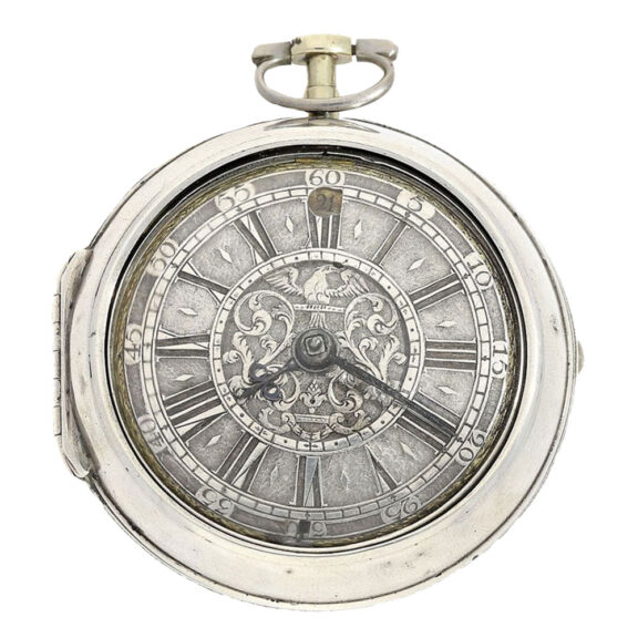 English silver paircase verge pocket watch Circa 1720