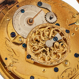 Gold watch repeater with pearls on both sides Circa 1800