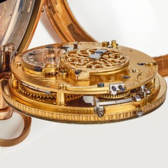 Gold watch repeater with pearls on both sides Circa 1800