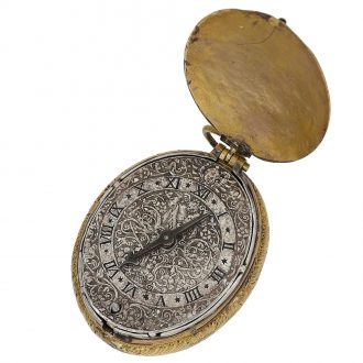 French one-handed oval Renaissance pendant watch Circa 1625