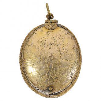 French one-handed oval Renaissance pendant watch Circa 1625 French one-handed oval Renaissance pendant watch Circa 1625
