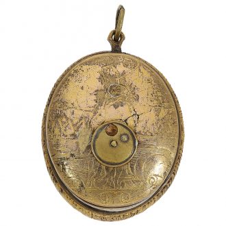 French one-handed oval Renaissance pendant watch Circa 1625 French one-handed oval Renaissance pendant watch Circa 1625