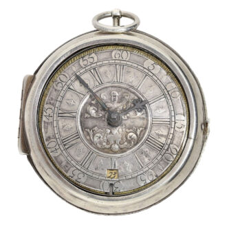 English silver paircase Oignon pocket watch Circa 1700