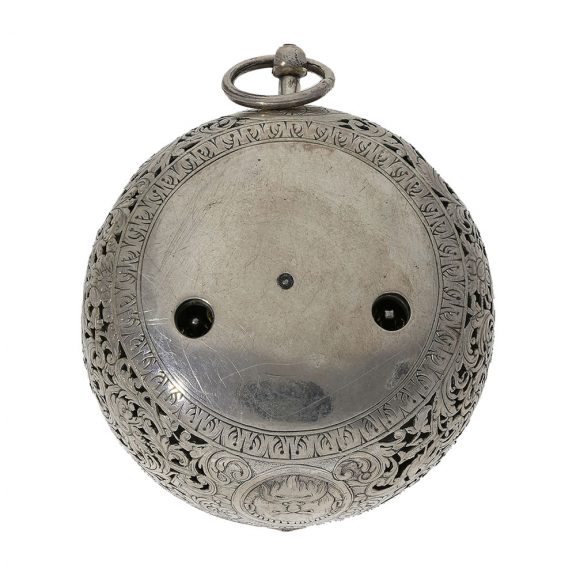 English single-handed pair cased verge with alarm Circa 1700 English single-handed pair cased verge with alarm Circa 1700